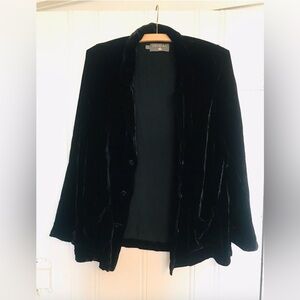 Cotelac Black Velvet Cardigan